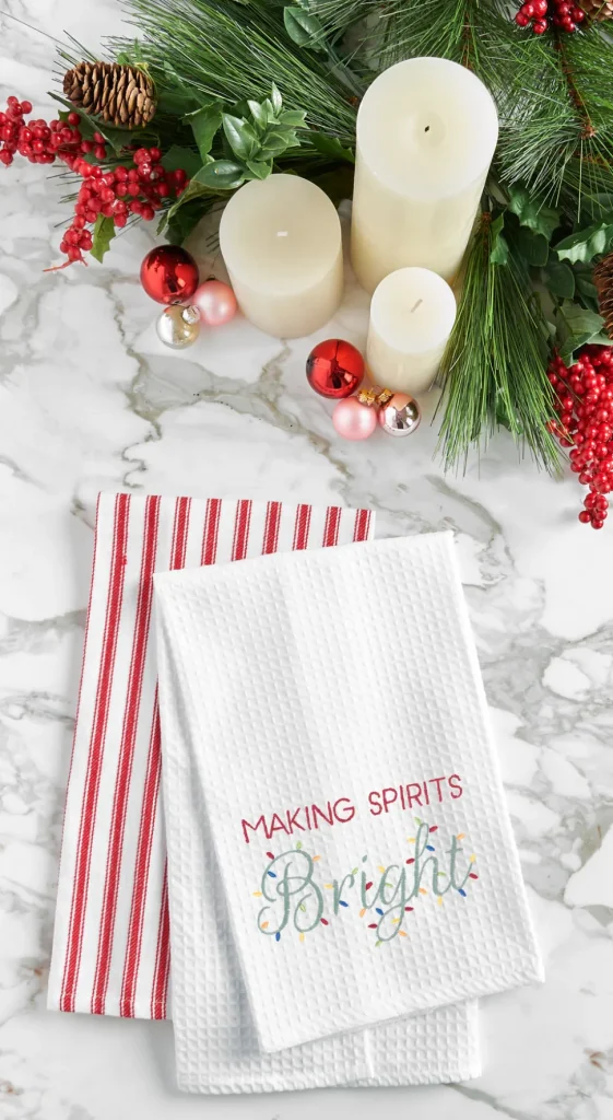 Making Spirits Bright Kitchen Towel
