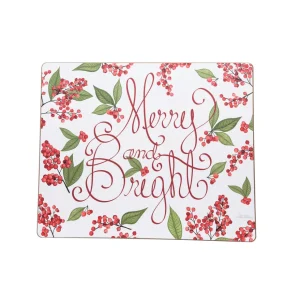 Merry & Bright Berries Harboard Placemat