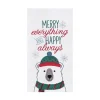 Merry Everything Polar Bear Flour Sack Towel