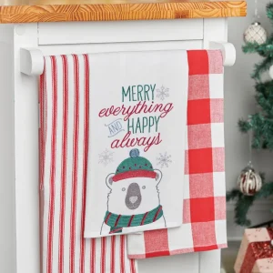 Merry Everything Polar Bear Flour Sack Towel