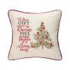 Merry Poinsettia Gift Pillow
