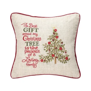 Merry Poinsettia Gift Pillow