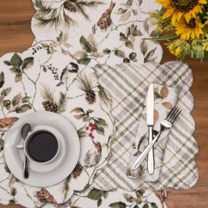 Mira Songbird Quilted Table Linens