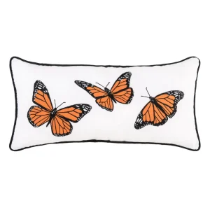 Monarch Butterfly Trio Pillow