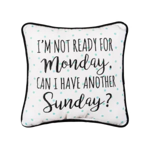 Monday Sunday Decorative Pillow