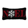 Noel Snowflake Hooked Pillow