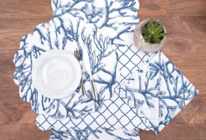 Oceanaire Quilted Table Linens