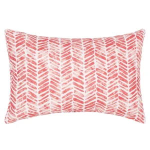 Orange Herringbone Indoor Outdoor Pillow