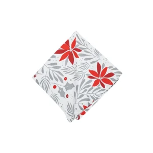 Poinsettia Christmas Table Linens