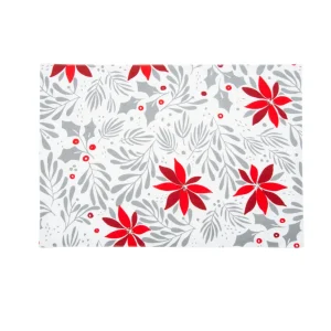 Poinsettia Christmas Table Linens