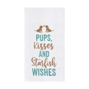 Pups, Kisses, Starfish Wishes Kitchen Towel
