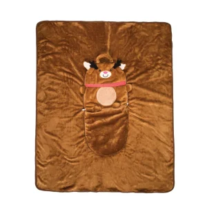 Reindeer Decorative Pillow Blanket