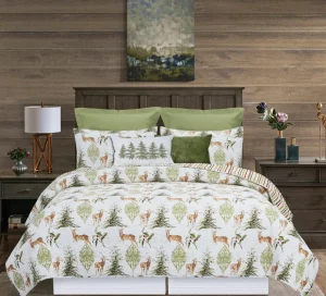 Reindeer Tracks Quilt Set