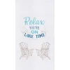 Relax Lake Time Flour Sack Kitchen Towel