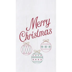 Retro Merry Christmas Kitchen Towel