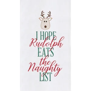 Rudolph Eats Kitchen Towel