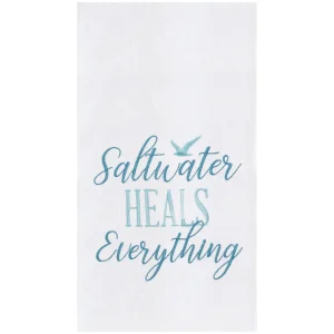 Saltwater Heals Everything Flour Sack Kitchen Towel