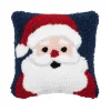 Santa Wishes Hooked Mini Pillow