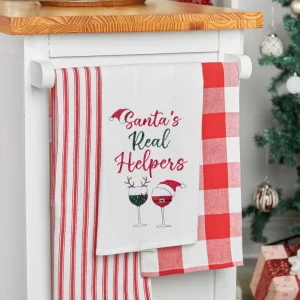 Santa's Real Helpers Flour Sack Towel