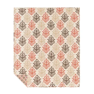Shabby Chic Brown Quilted Throw