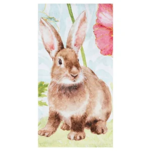 Sitting Bunny Flour Sack Kitchen Towel