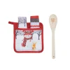 Snow Cat Potholder Set