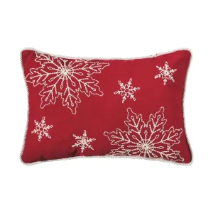 Snowy Holiday Decorative Pillow