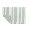 Sol Stripe Sea Glass Table Linens