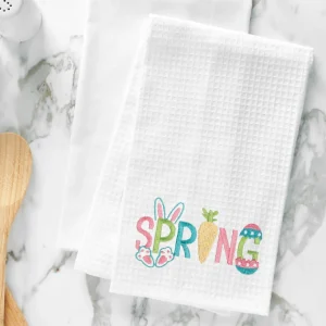 Spring Waffle Weave Towel