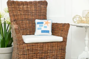 Starfish At the Beach Pillow