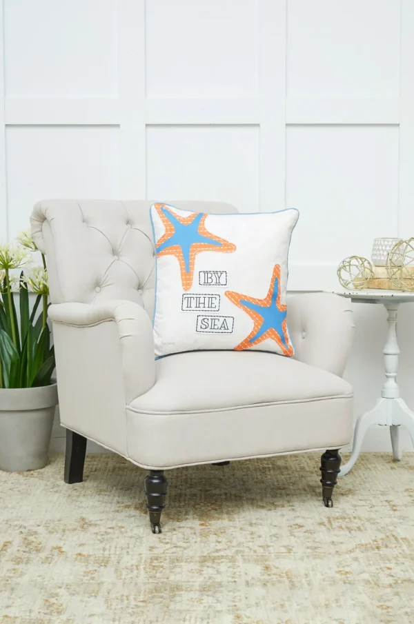 Starfish By The Sea Pillow