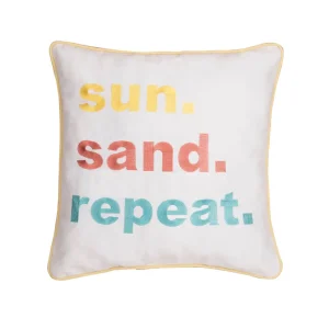 Sun, Sand, Repeat Decorative Pillow