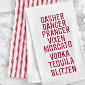 Tequila Blitzen Flour Sack Towel