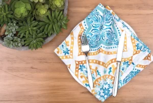 Terrace Medallion Quilted Table Linens