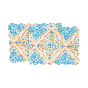 Terrace Medallion Quilted Table Linens