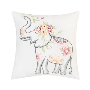 Tropical Elephant Indoor Outdoor Pillow