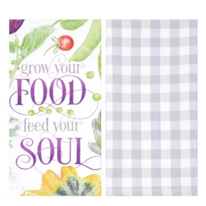 Vegetable Garden Kitchen Towel, Set of 2