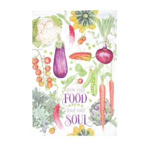 Vegetable Garden Kitchen Towel, Set of 2
