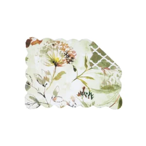 Watercolor Floral Quilted Table Linens