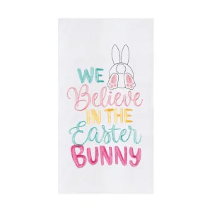 We Believe in The Easter Bunny Kitchen Towel