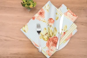 Whitney Blue Quilted Table Linens