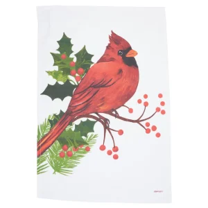 Winter Cardinal Kitchen Towel