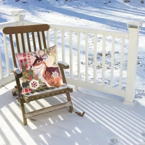 Winter Reindeer Decorative Pillow