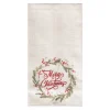 Winter Wreath Kitchen Towel