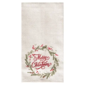 Winter Wreath Kitchen Towel
