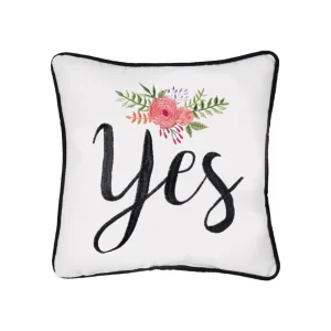 Yes/No Decorative Pillow